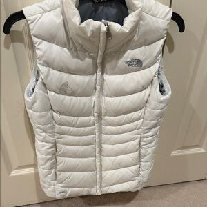 The North Face Off-White Puffer Vest